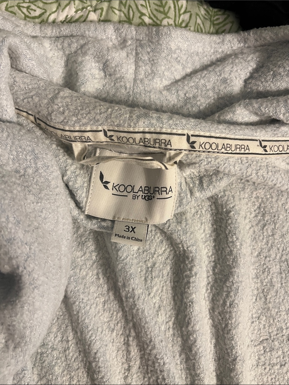 Light Blue Terry Cloth Robe - Picture 2 of 3